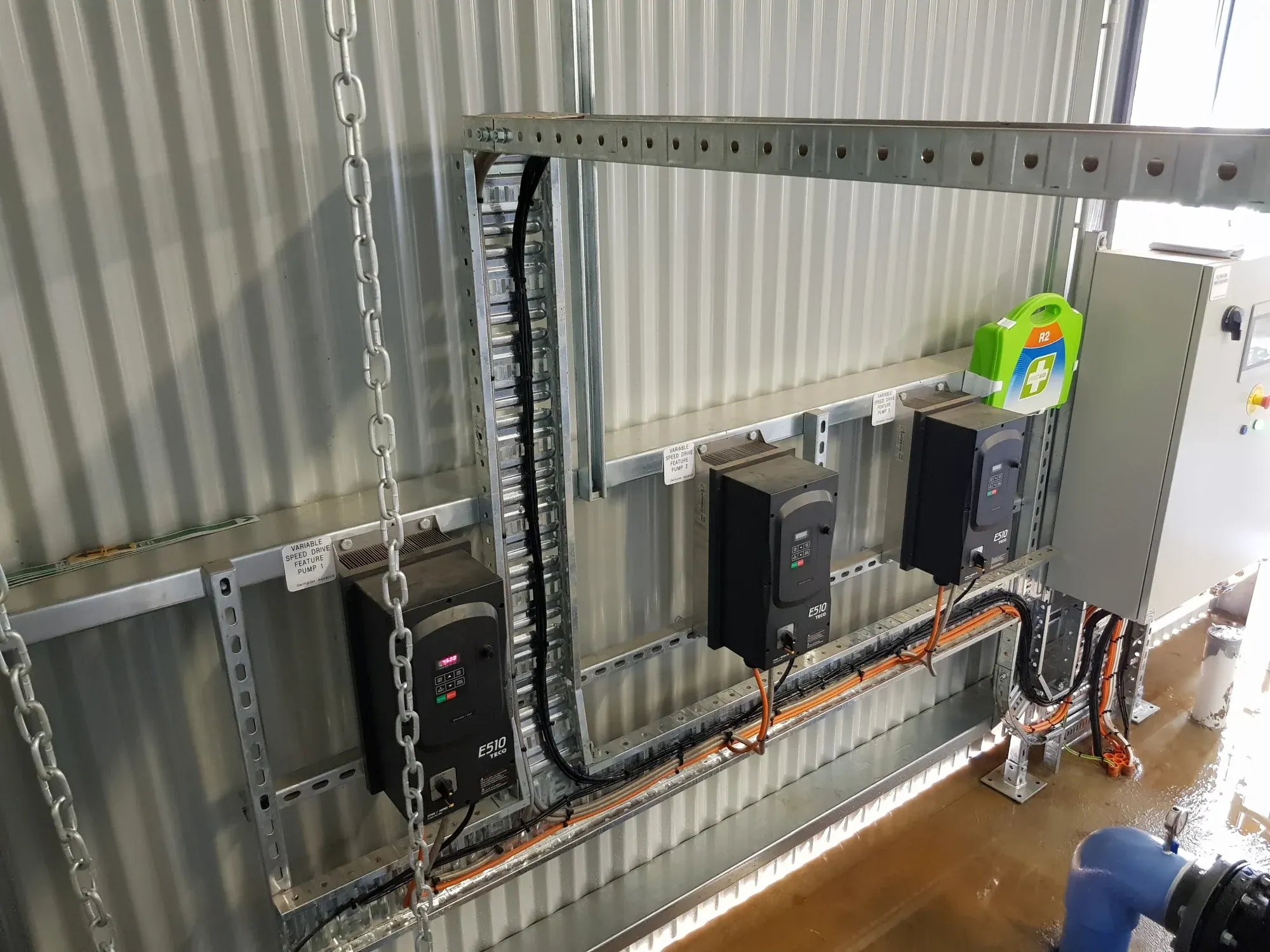 Full-height control panel